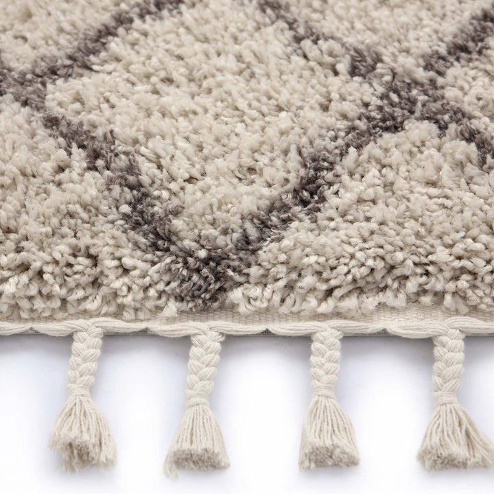 Origins Casablanca Ivory Light Brown Rug Patterned Diamond Design - beUNIQ - Created by Product Upload - 80x150 - diamond pattern rug