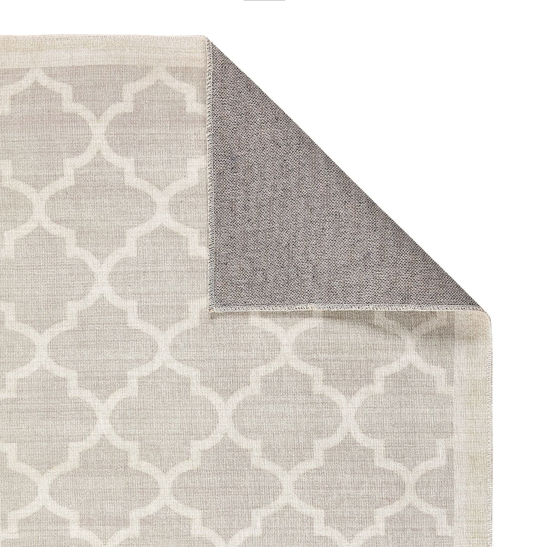 Origins Washable Chateau Neutral Trellis Rug for Busy Homes - beUNIQ - Created by Product Upload - 067X200 - hallway runner