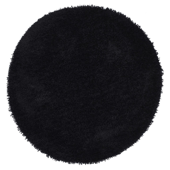 Origins Chicago Black Shaggy Rug Soft Hand Tufted Polyester - beUNIQ - Bedroom Rug - 133x133 - Black Shaggy Rug