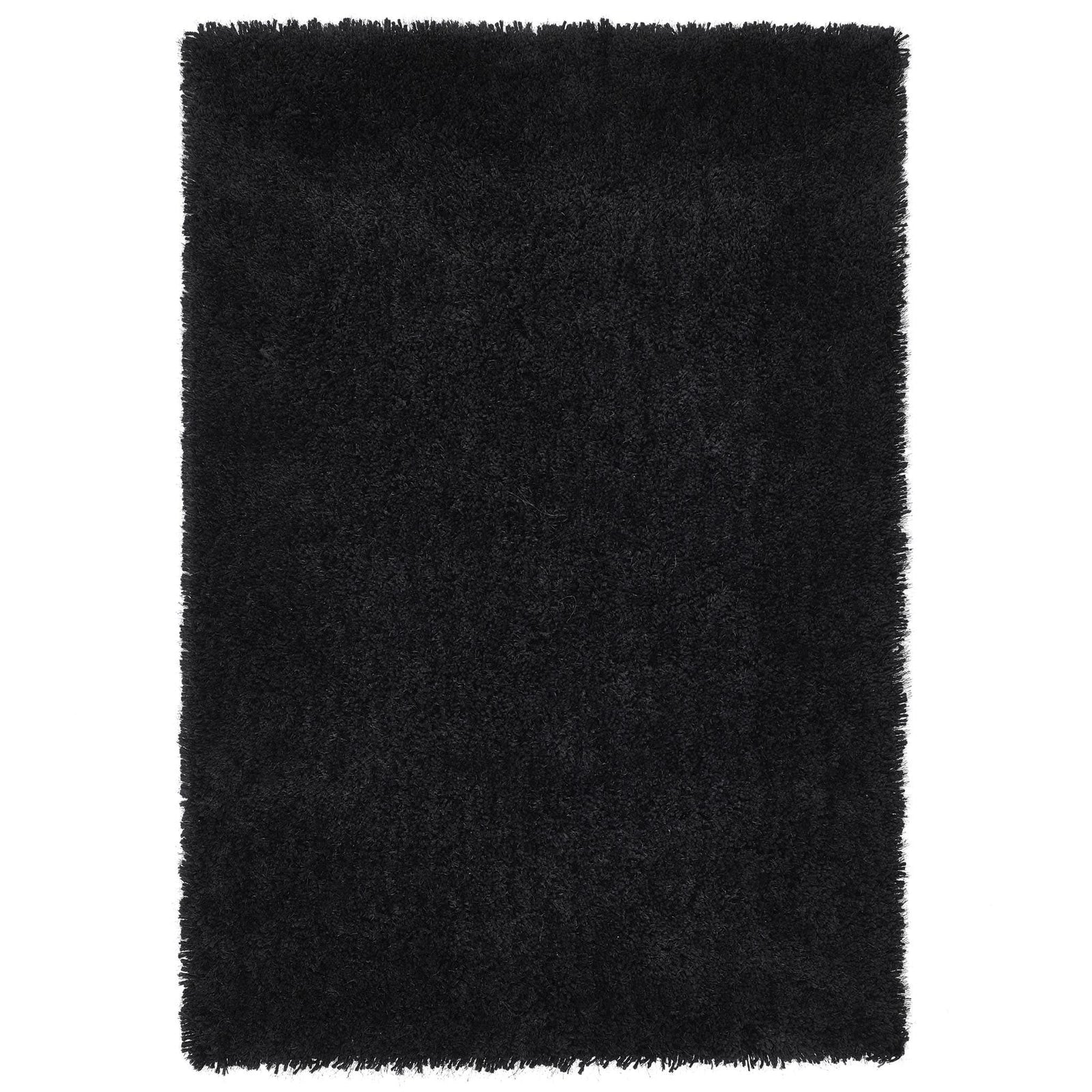 Origins Chicago Black Shaggy Rug Soft Hand Tufted Polyester - beUNIQ - Bedroom Rug - 090x150 - Black Shaggy Rug