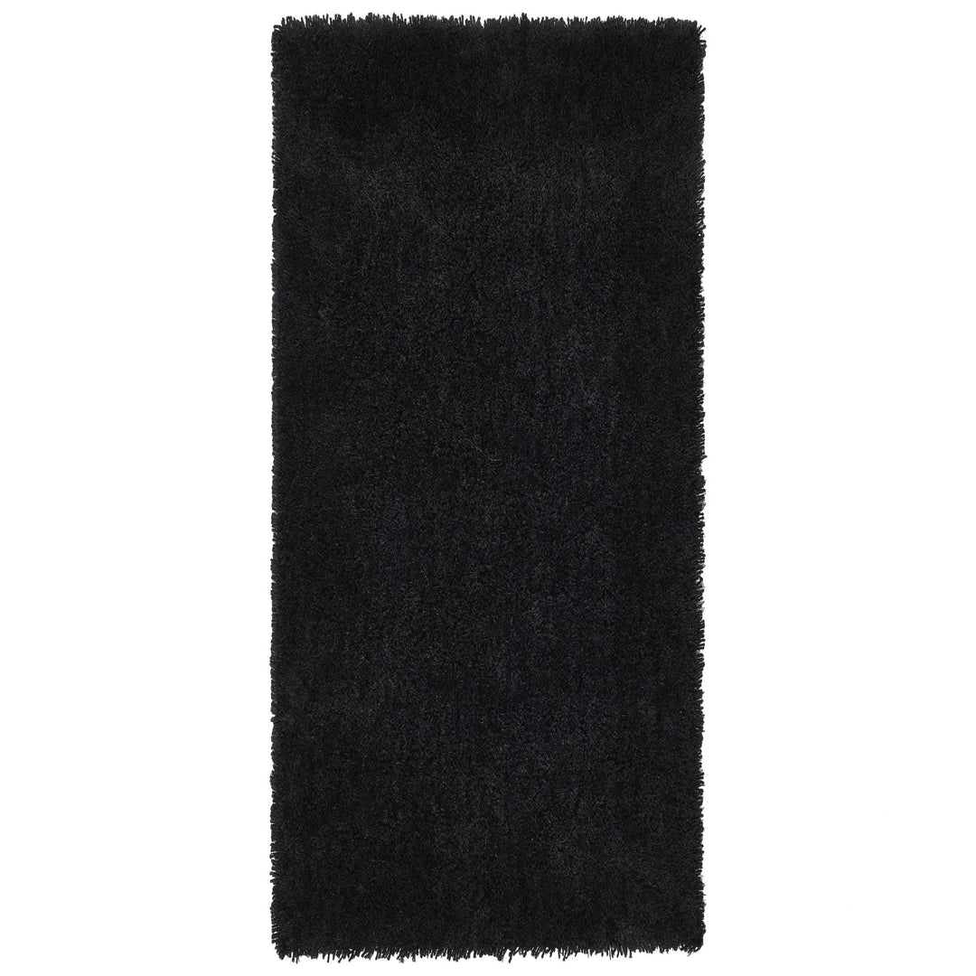 Origins Chicago Black Shaggy Rug Soft Hand Tufted Polyester - beUNIQ - Bedroom Rug - 067x200 - Black Shaggy Rug