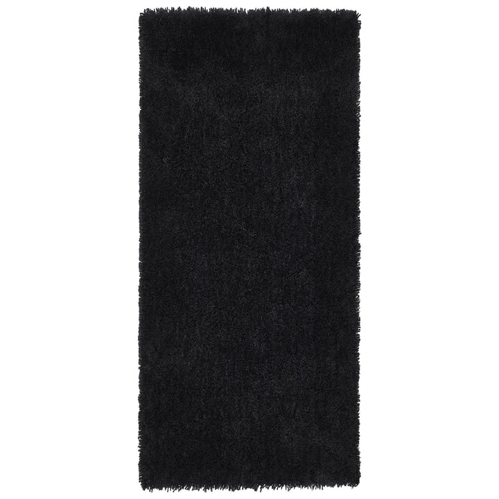 Origins Chicago Black Shaggy Rug Soft Hand Tufted Polyester - beUNIQ - Bedroom Rug - 067x200 - Black Shaggy Rug