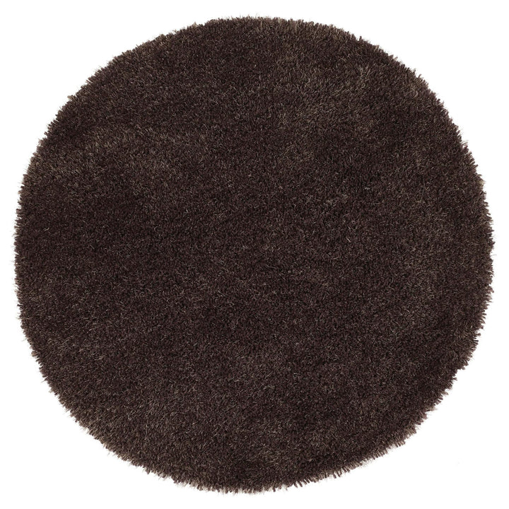 Origins Chicago Chocolate Hand - Tufted Shaggy Pile Soft Area Rug - beUNIQ - Chocolate Shaggy Rug - 133xCIR - Created by Product Upload