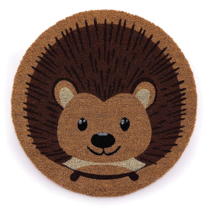 My Mat Printed Coir Doormat Hedgehog Design 60cm Round - beUNIQ - coir doormat - Created by Product Upload