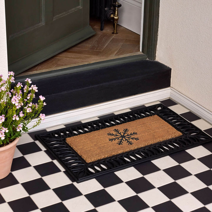 My Mat Coir Doormat Insert Snowflake Design 23x53cm - beUNIQ - coir doormat - Created by Product Upload