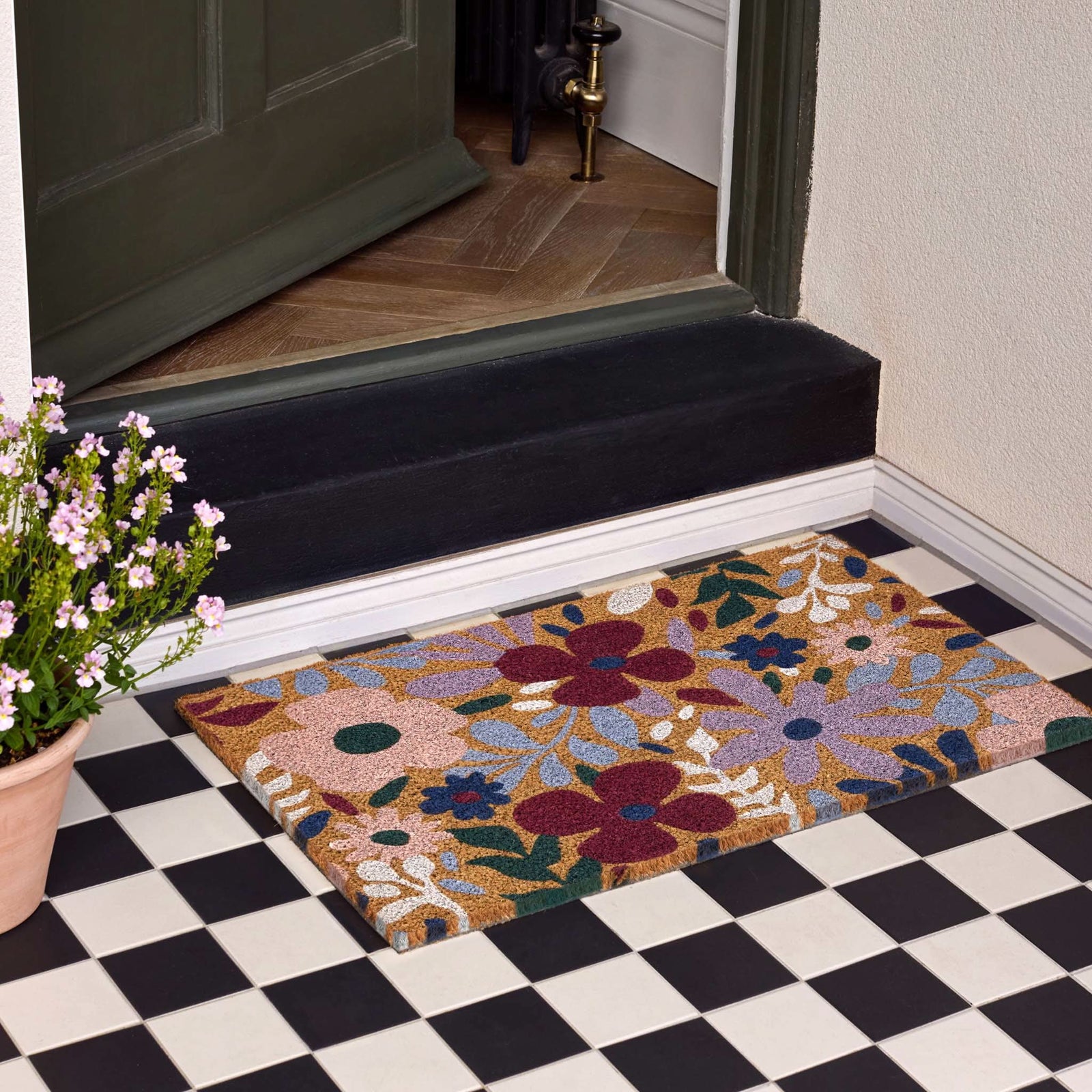 My Mat Printed Coir Wildflower Meadow Doormat 45x75cm - beUNIQ - coir doormat - Created by Product Upload