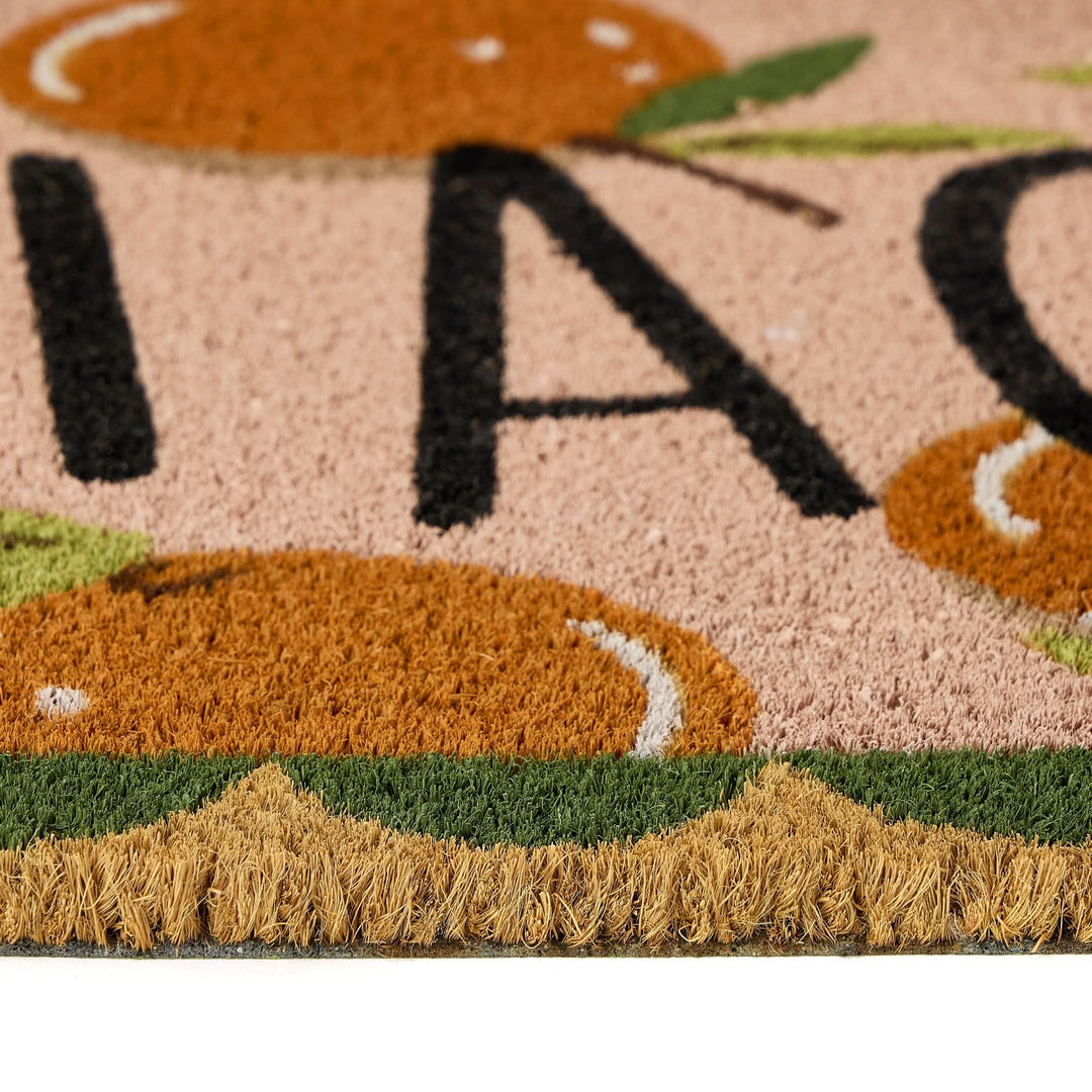 My Mat Printed Coir Doormat Ciao Orange 45x75cm - beUNIQ - 45x75cm doormat - ciao orange mat