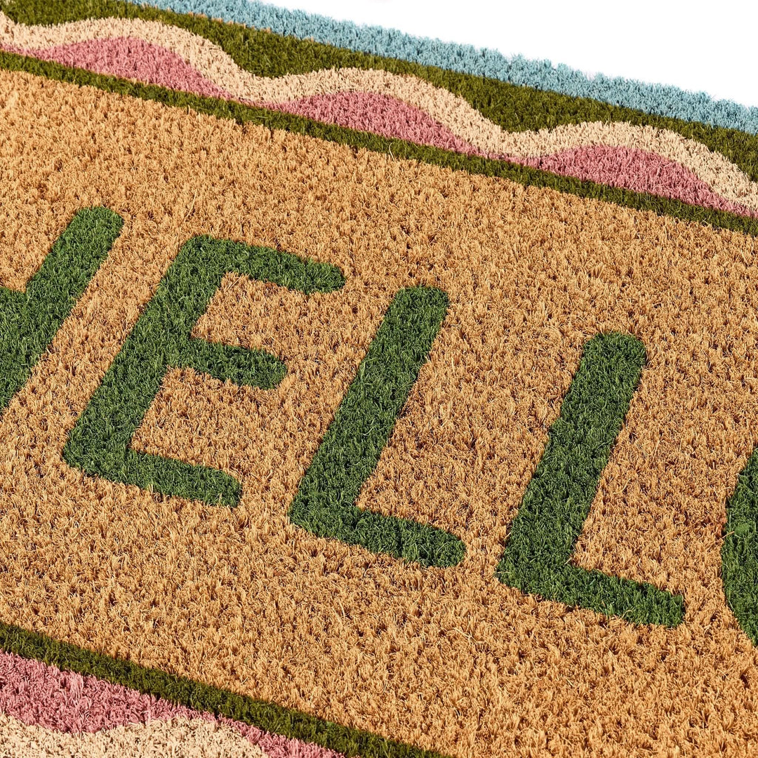 My Mat Printed Coir Doormat Hello Scallop 45x75cm - beUNIQ - Coir Doormat - Created by Product Upload