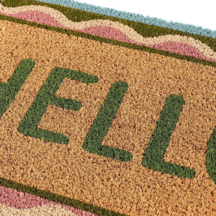 My Mat Printed Coir Doormat Hello Scallop 45x75cm - beUNIQ - Coir Doormat - Created by Product Upload