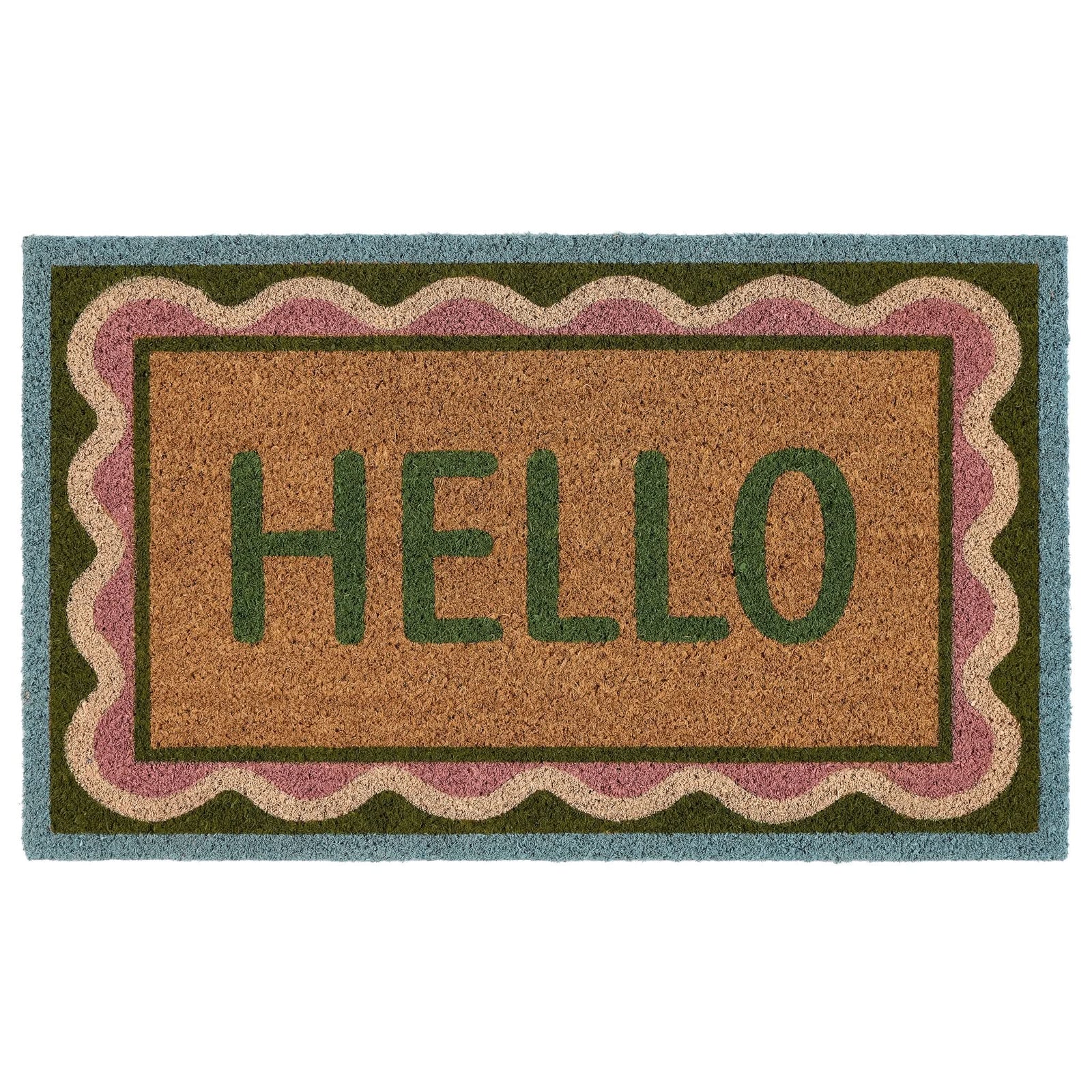 My Mat Printed Coir Doormat Hello Scallop 45x75cm - beUNIQ - Coir Doormat - Created by Product Upload