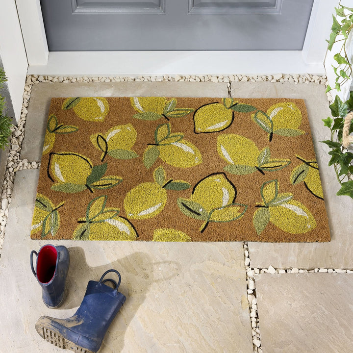 My Mat Printed Coir Doormat Lemons Design 45x75cm - beUNIQ - coir doormat - Created by Product Upload