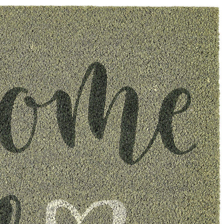 My Mat Printed Coir Welcome Sage Doormat 45x75cm Green - beUNIQ - coir doormat - Created by Product Upload