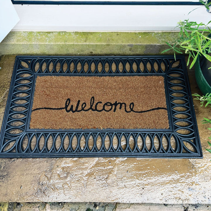 My Mat Coir Doormat Insert Welcome Script 23x53cm - beUNIQ - coir doormat - Created by Product Upload