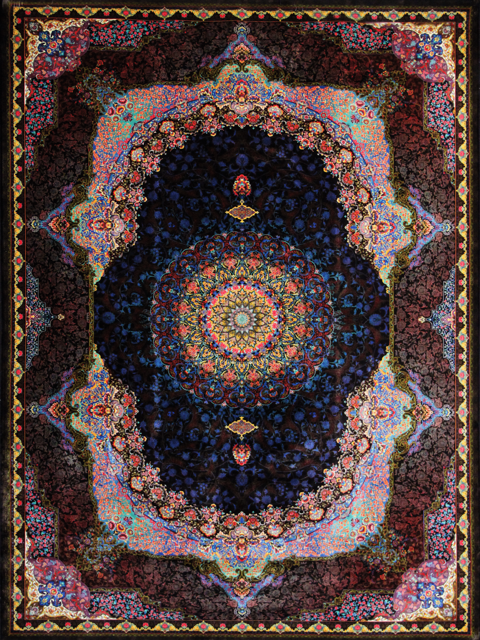 Oriental Area Rug EL009 Classical Patterned Non - Shedding Polypropylene - beUNIQ - Classic Pattern Rug - 100cm x 150cm - Created by Product Upload