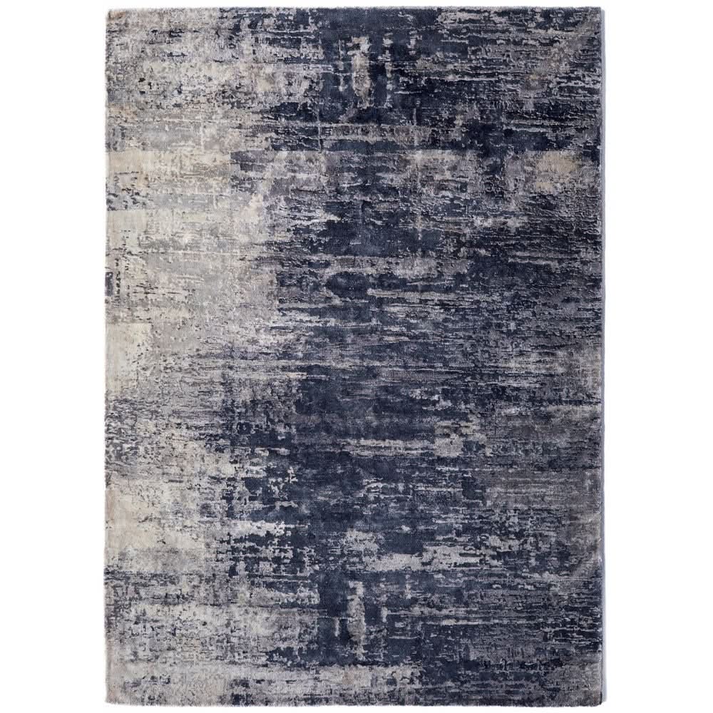 Rug Guru Elements 3 Midnight Oyster Abstract Viscose Rug - beUNIQ - Abstract Rug - 080x150 - Contemporary Rug