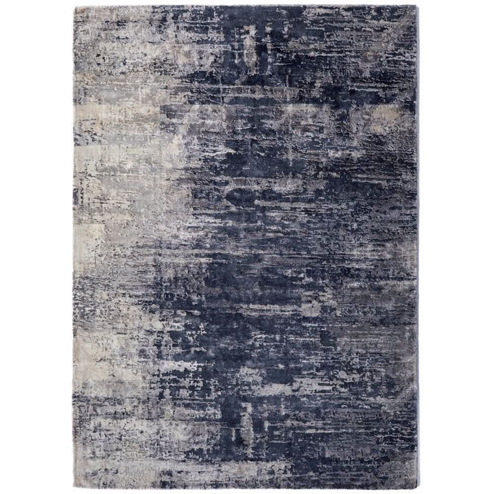 Rug Guru Elements 3 Midnight Oyster Abstract Viscose Rug - beUNIQ - Abstract Rug - 080x150 - Contemporary Rug