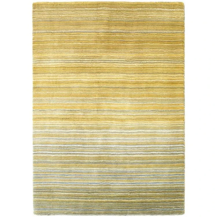 Origins Fine Stripes Ochre Hand Loomed 100% Wool Rug - beUNIQ - Created by Product Upload - 80x150 - hand loomed rug