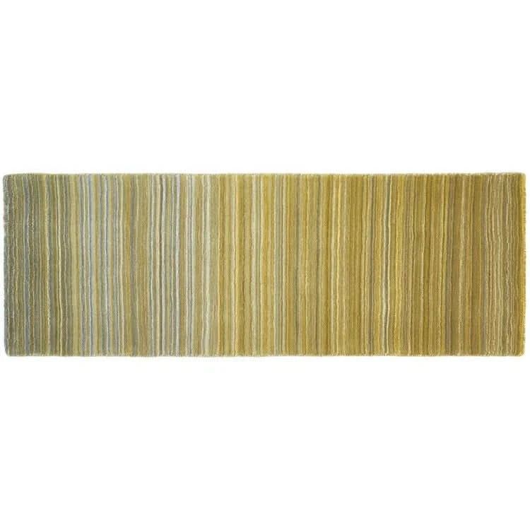 Origins Fine Stripes Ochre Hand Loomed 100% Wool Rug - beUNIQ - Created by Product Upload - 067x200 - hand loomed rug