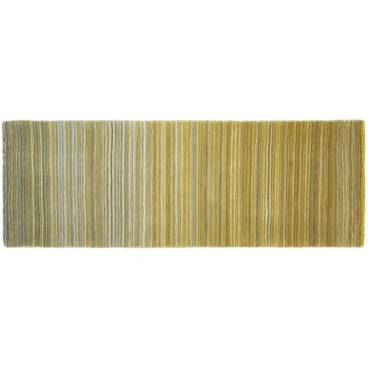 Origins Fine Stripes Ochre Hand Loomed 100% Wool Rug - beUNIQ - Created by Product Upload - 067x200 - hand loomed rug