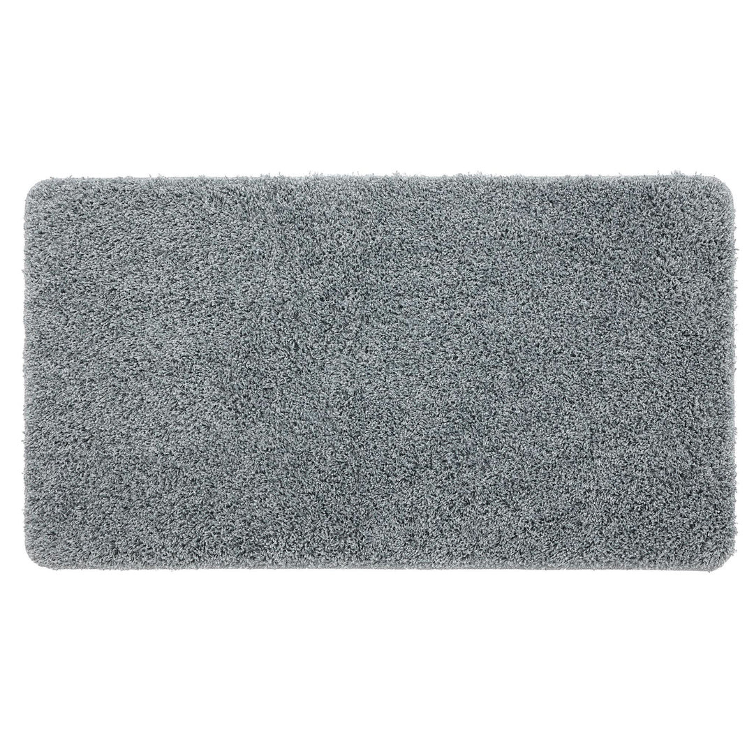 Buddy Bath Fleck Blue Shaggy Non - Slip Washable Bathroom Mat - beUNIQ - bathroom runner - 50X45 PED - Created by Product Upload