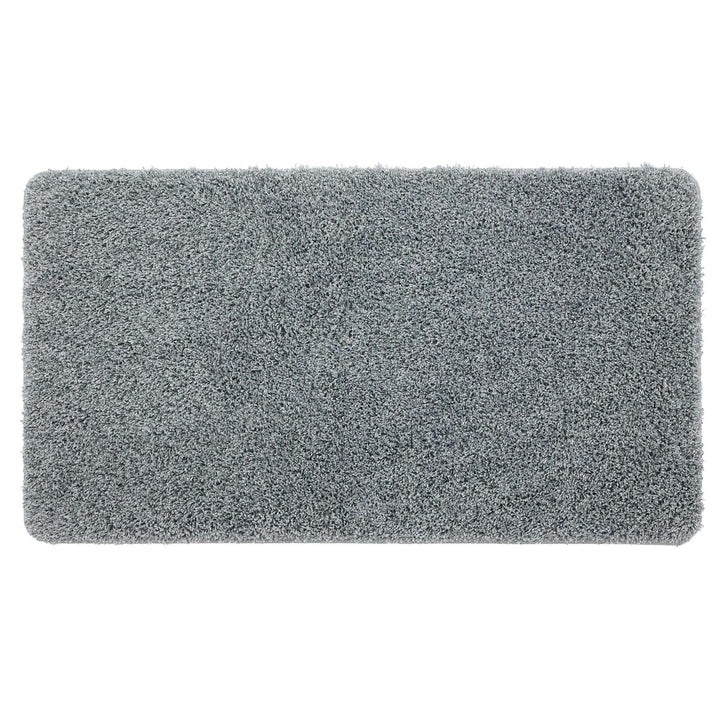 Buddy Bath Fleck Blue Shaggy Non - Slip Washable Bathroom Mat - beUNIQ - bathroom runner - 50X45 PED - Created by Product Upload