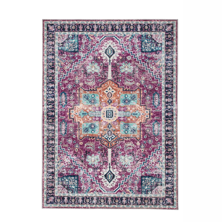 Origins Granada Washable Rug Ruby Red Vintage Style - beUNIQ - Created by Product Upload - 80x150 - high traffic rug