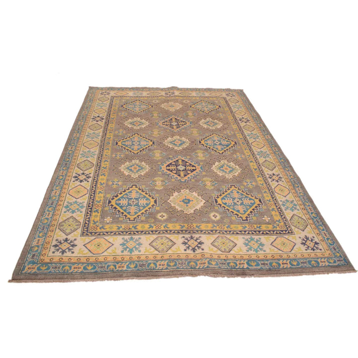 https://cdn.shopify.com/s/files/1/0943/6571/2719/files/Handmade-Brown-Kazak-Rug-Hand-Knotted-Wool-177-256-cm-Aladdinrugs-71419418837327.webp?v=1768186995