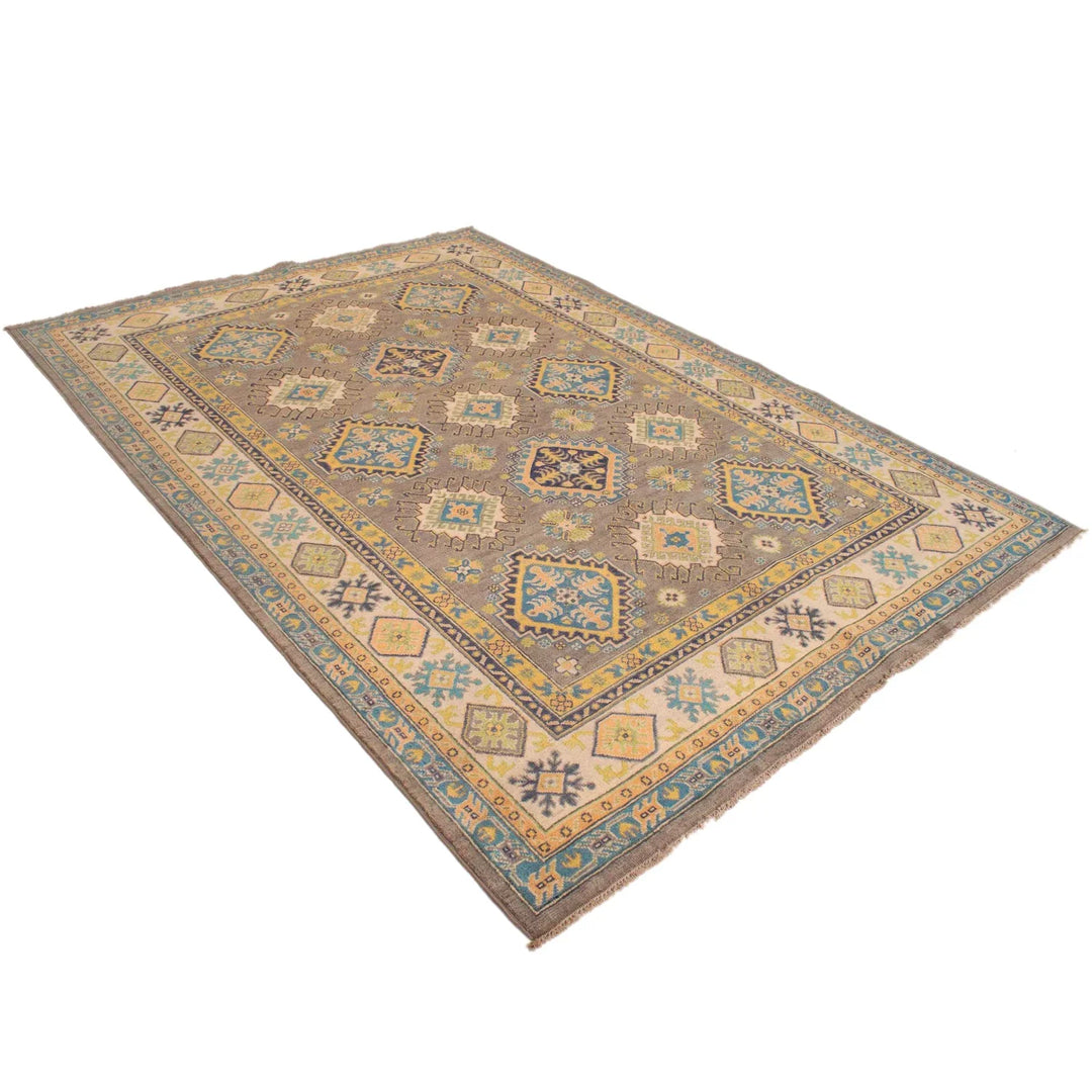 https://cdn.shopify.com/s/files/1/0943/6571/2719/files/Handmade-Brown-Kazak-Rug-Hand-Knotted-Wool-177-256-cm-Aladdinrugs-71419418870095.webp?v=1768186995