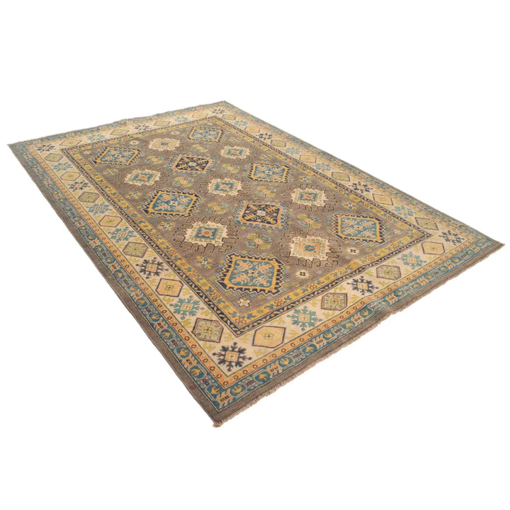 https://cdn.shopify.com/s/files/1/0943/6571/2719/files/Handmade-Brown-Kazak-Rug-Hand-Knotted-Wool-177-256-cm-Aladdinrugs-71419418902863.webp?v=1768186995