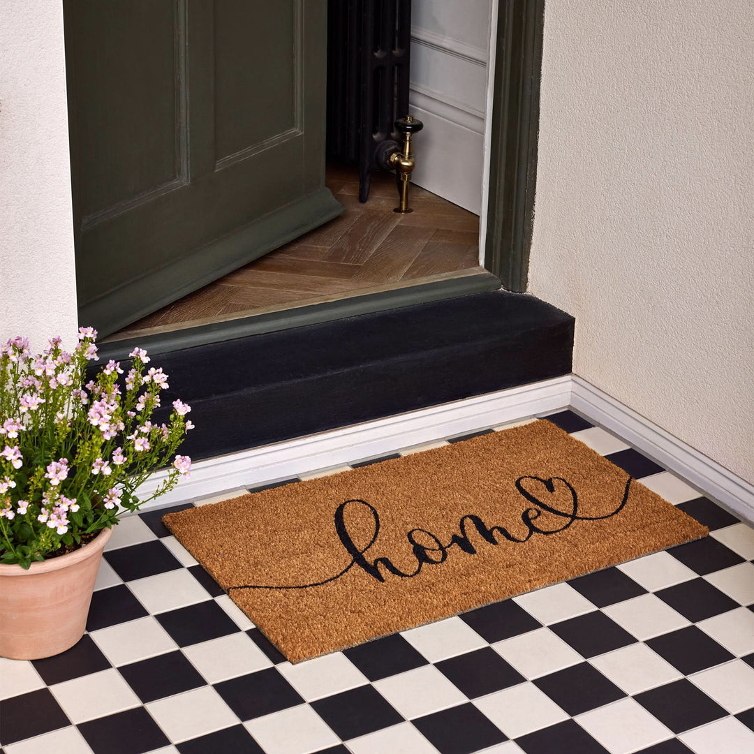 Phoenox Textiles My Mat Printed Coir Doormat Home Script 45x75cm - beUNIQ - coir doormat - Created by Product Upload