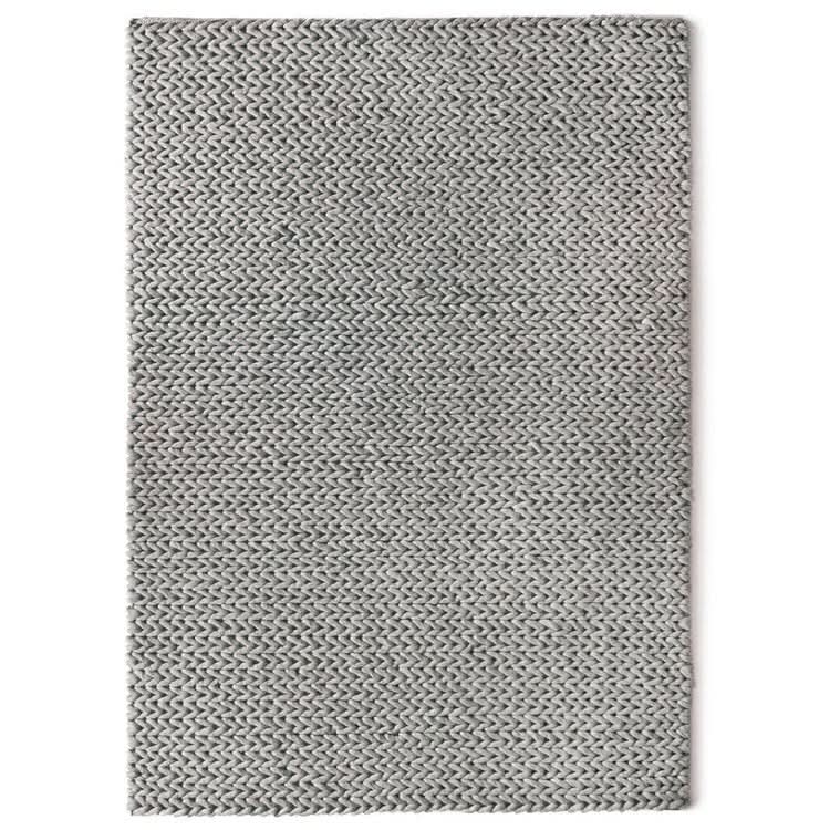 Rug Guru Fusion Dove Grey Hand Woven Wool Area Rug - beUNIQ - Created by Product Upload - 80cm x 150cm - Dove Grey area rug