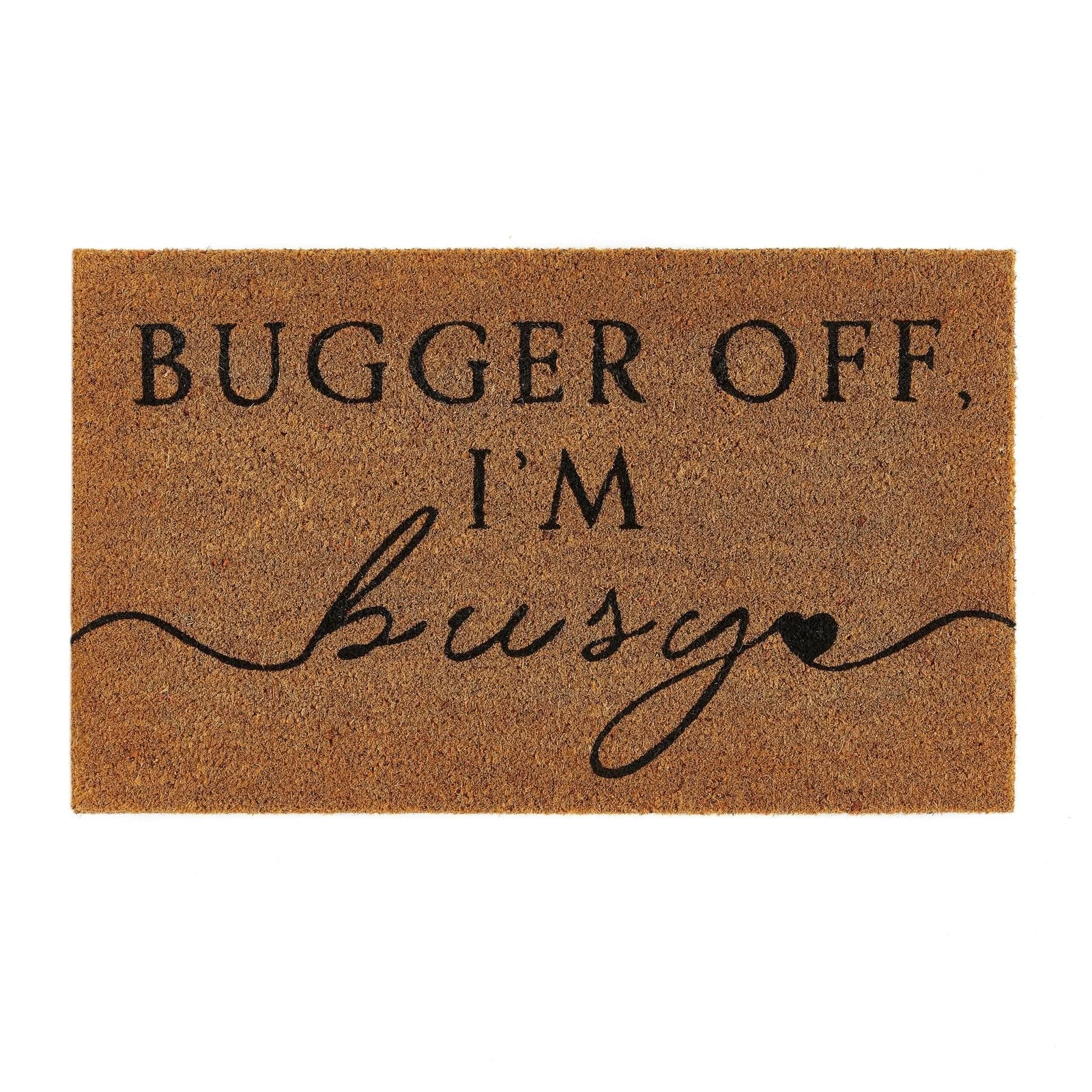 My Mat Printed Coir Doormat I'm Busy 45x75cm - beUNIQ - coir doormat - Created by Product Upload