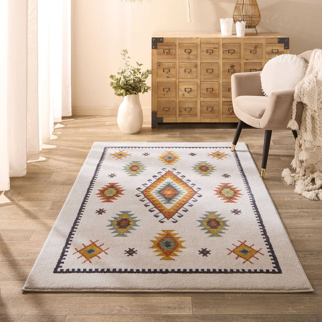Origins Izmir Traditional Persian Inspired Cream Patterned Area Rug - beUNIQ - cream area rug - 80x150 - Created by Product Upload