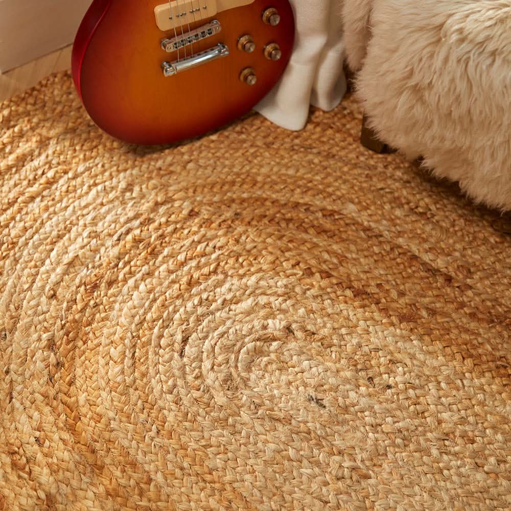 Origins Jute Extra Natural Woven Rug Sustainable Floor Covering - beUNIQ - Created by Product Upload - 120x170 OVAL - Jute rug