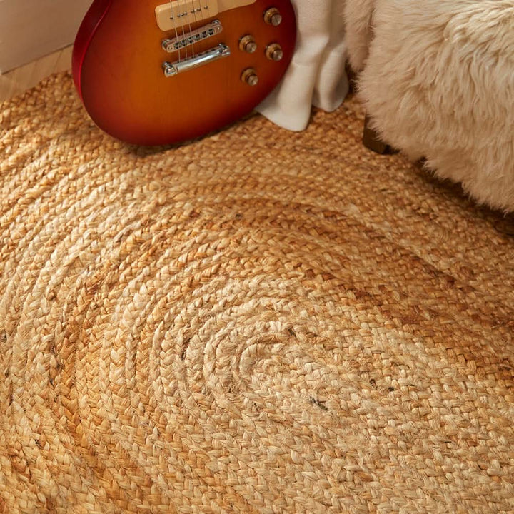 Origins Jute Extra Natural Woven Rug Sustainable Floor Covering - beUNIQ - Created by Product Upload - 120x170 OVAL - Jute rug