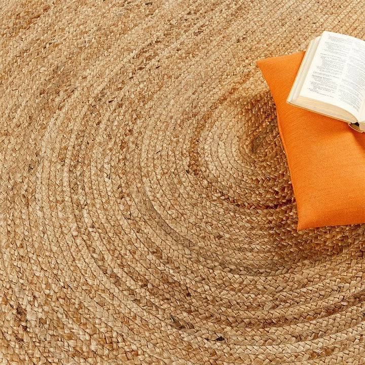 Origins Jute Extra Natural Woven Rug Sustainable Floor Covering - beUNIQ - Created by Product Upload - 120x170 OVAL - Jute rug