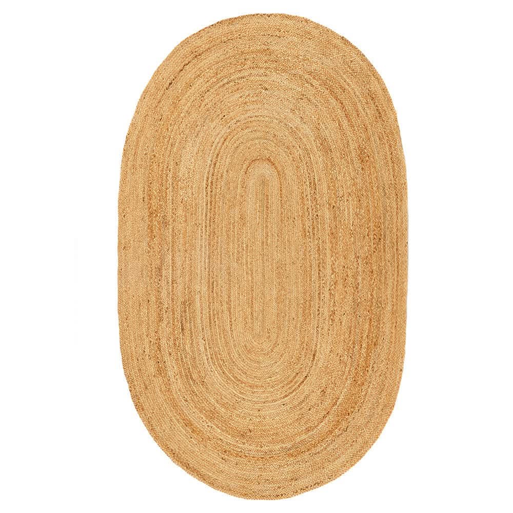 Origins Jute Extra Natural Woven Rug Sustainable Floor Covering - beUNIQ - Created by Product Upload - 120x170 OVAL - Jute rug