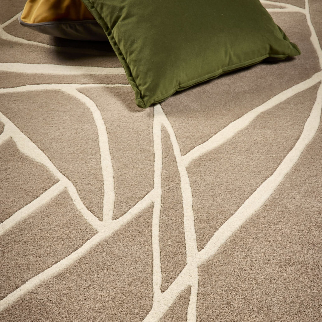 Origins Kintsugi Stone Abstract Carved Pattern Wool Area Rug - beUNIQ - abstract pattern rug - 120cm x 170cm - carved wool rug
