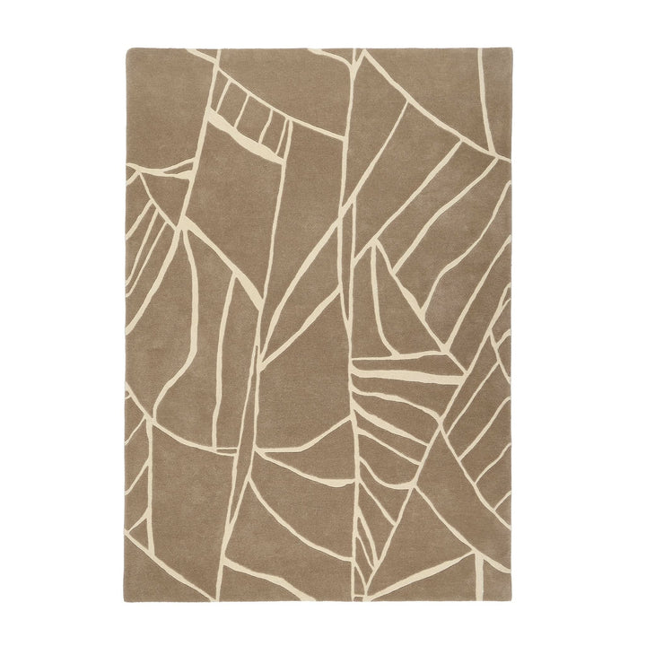 Origins Kintsugi Stone Abstract Carved Pattern Wool Area Rug - beUNIQ - abstract pattern rug - 120cm x 170cm - carved wool rug