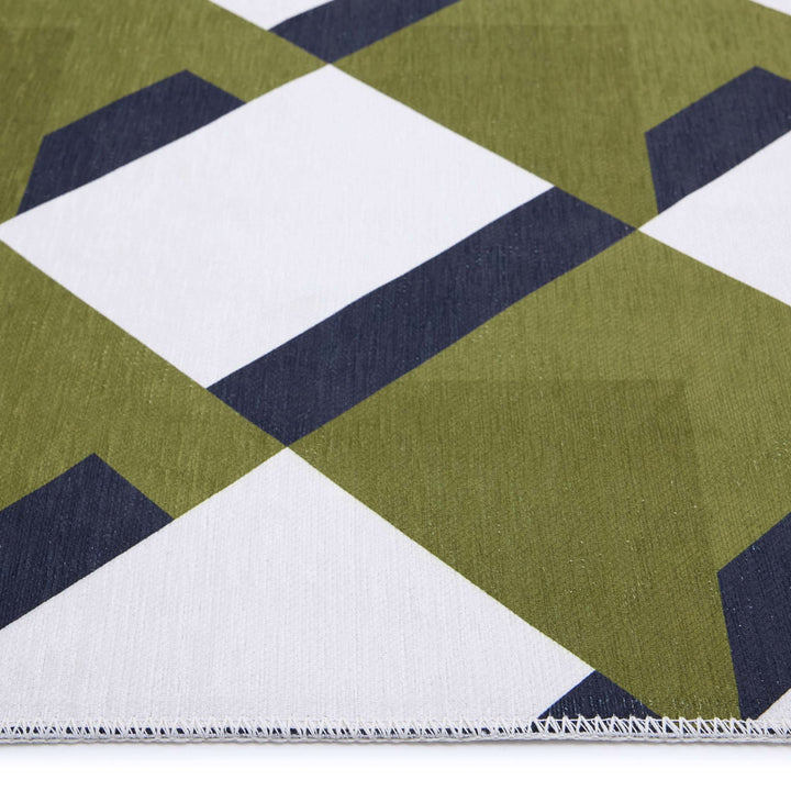 Origins Kyoto Washable Geometric Area Rug Non - Slip Chenille - beUNIQ - Created by Product Upload - 67x200 - geometric rug