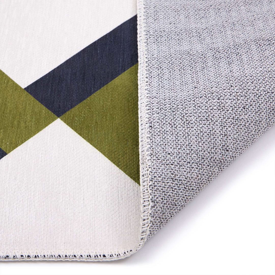 Origins Kyoto Washable Geometric Area Rug Non - Slip Chenille - beUNIQ - Created by Product Upload - 67x200 - geometric rug