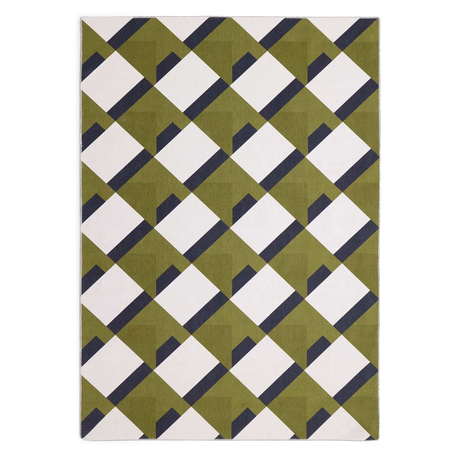 Origins Kyoto Washable Geometric Area Rug Non - Slip Chenille - beUNIQ - Created by Product Upload - 80x150 - geometric rug