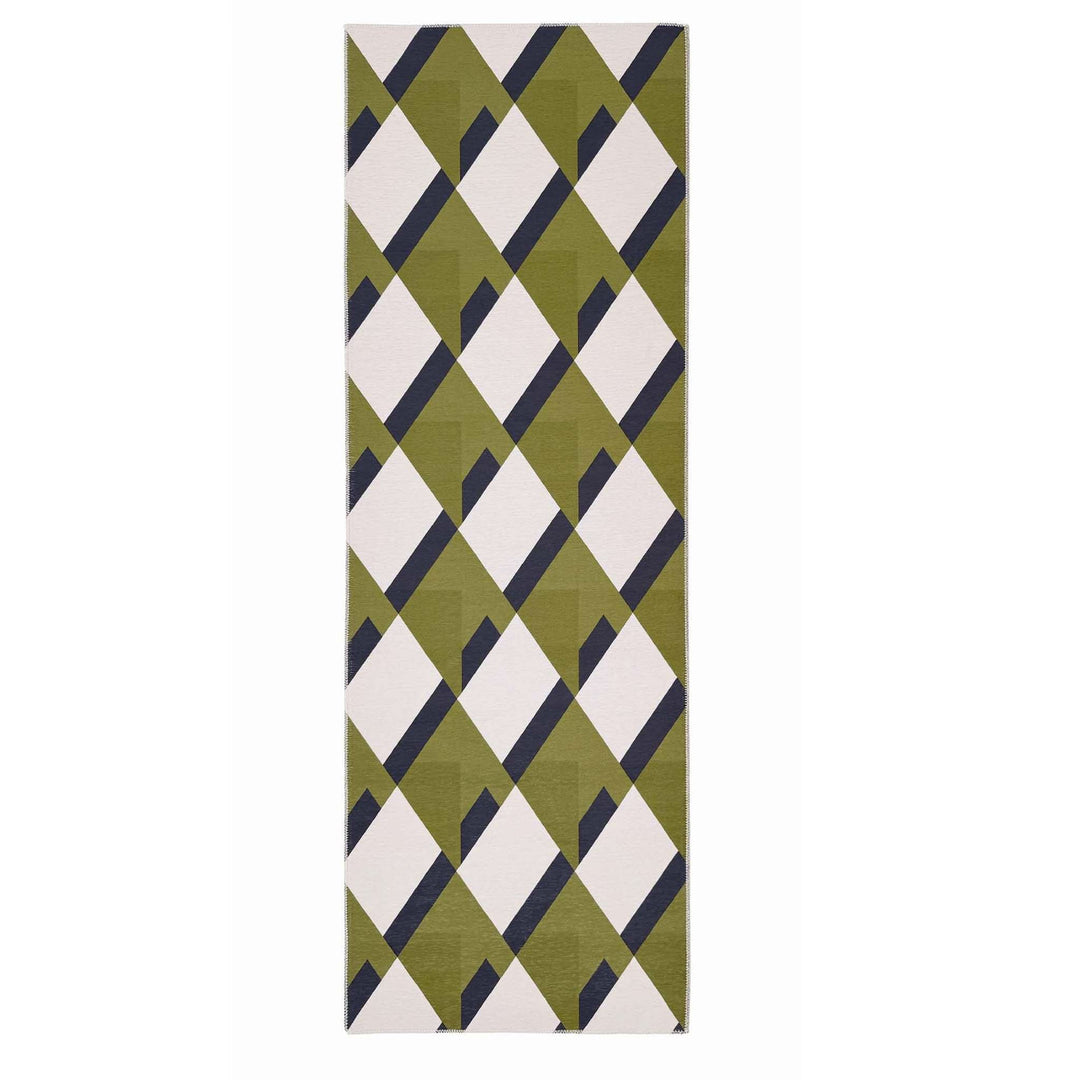 Origins Kyoto Washable Geometric Area Rug Non - Slip Chenille - beUNIQ - Created by Product Upload - 67x200 - geometric rug