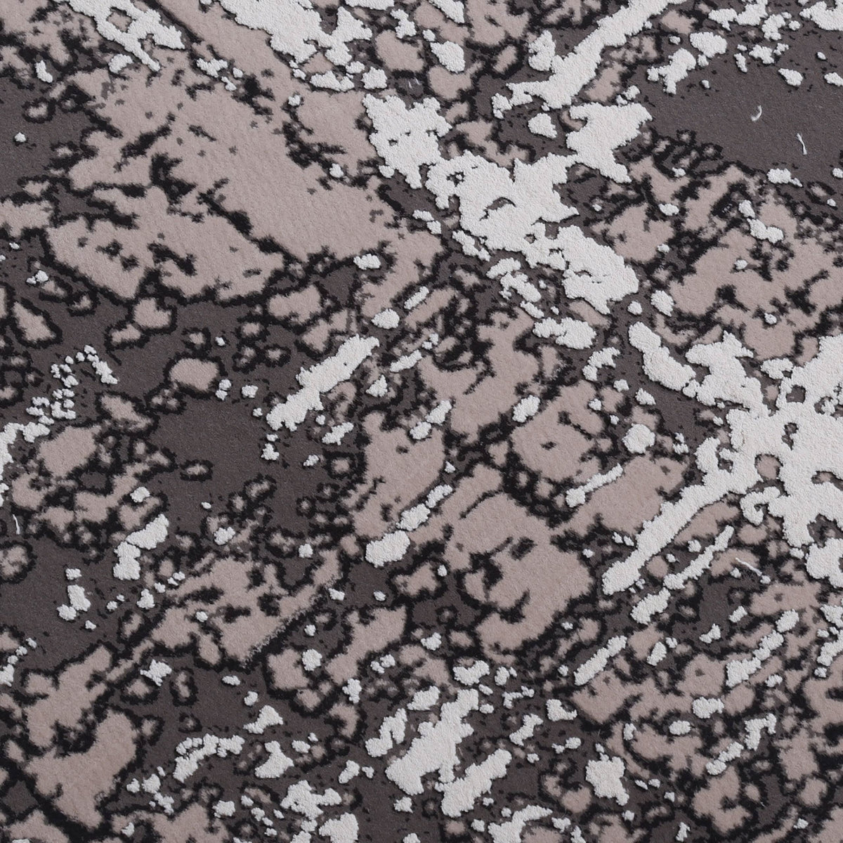 Tonal Grey Modern Abstract Low Pile Polypropylene Rug, second view