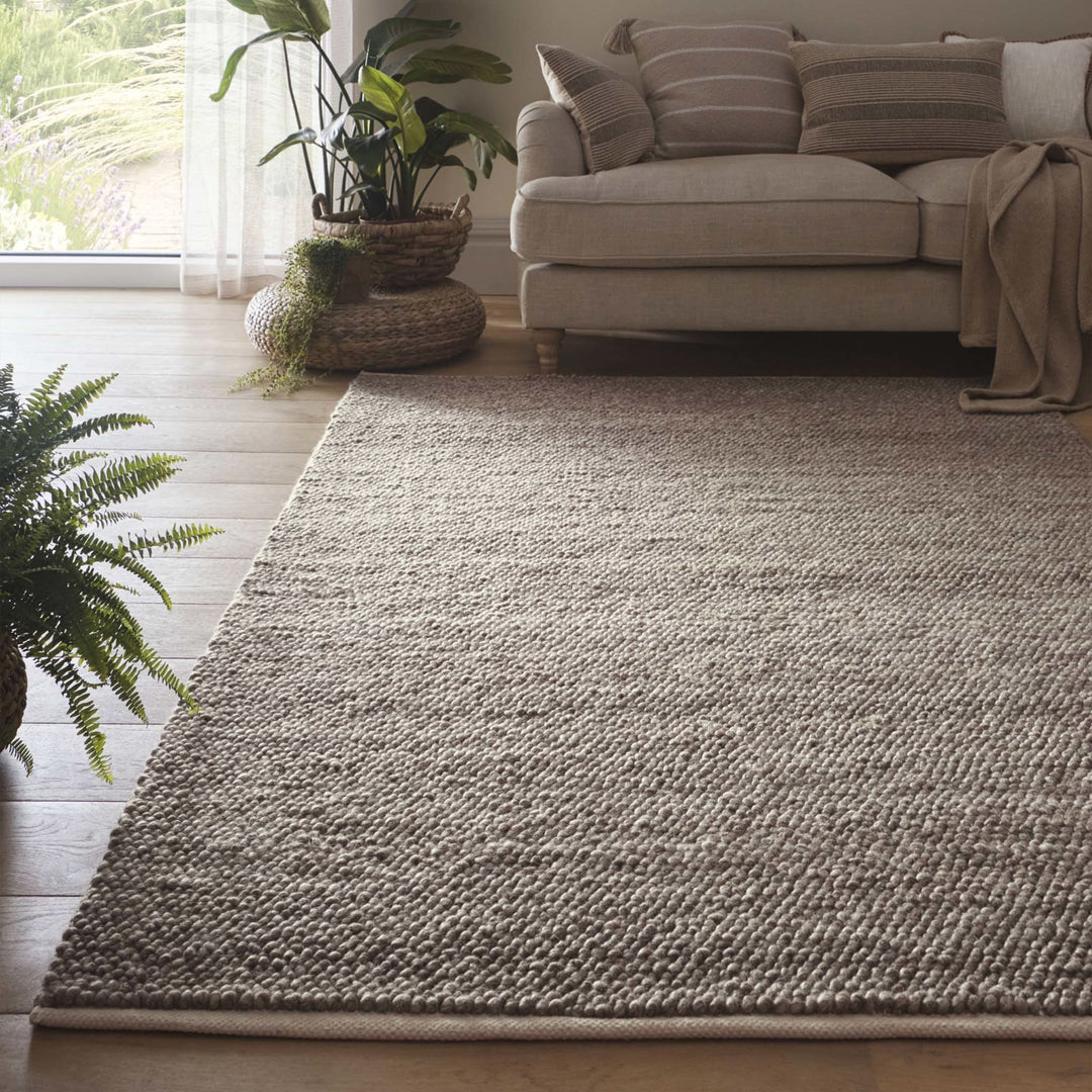 Origins La Playa Rustic Hand - Woven Wool Blend Rug - Soft Durable - beUNIQ - beachy living room rug - 120cm x 170cm - Created by Product Upload