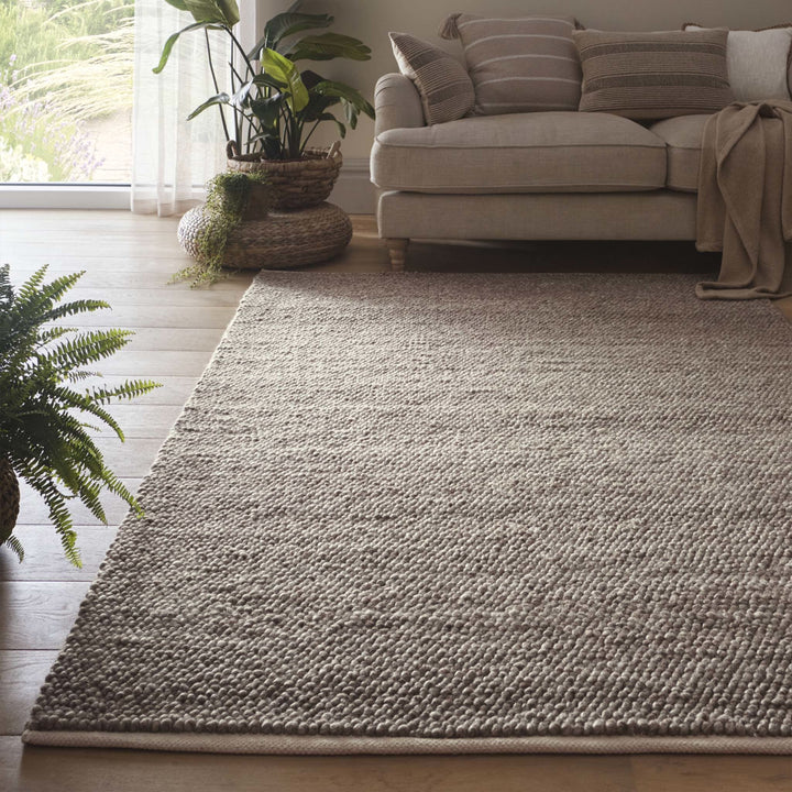 Origins La Playa Rustic Hand - Woven Wool Blend Rug - Soft Durable - beUNIQ - beachy living room rug - 120cm x 170cm - Created by Product Upload