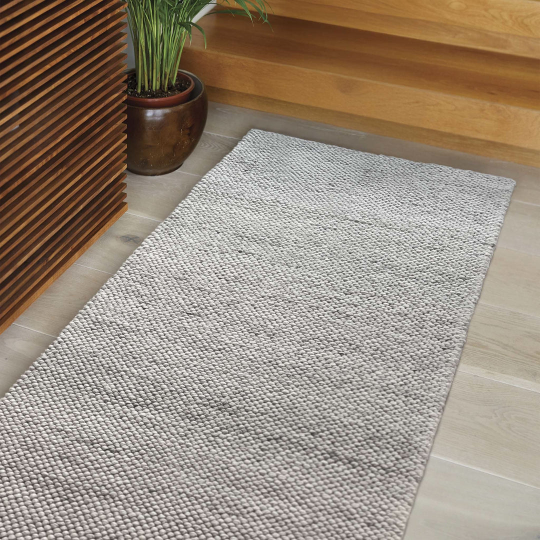 Origins La Playa Silver Hand - Woven Wool and Polyester Rug - beUNIQ - coastal style rug - 120cm x 170cm - Created by Product Upload
