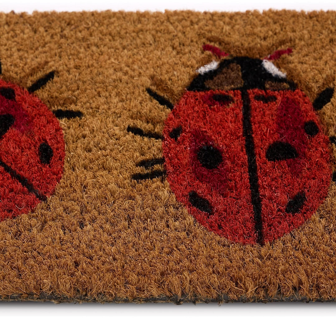 Phoenox Textiles Coir Insert Door Mat Lady Birds Design 23x53cm - beUNIQ - coir door mat - Created by Product Upload