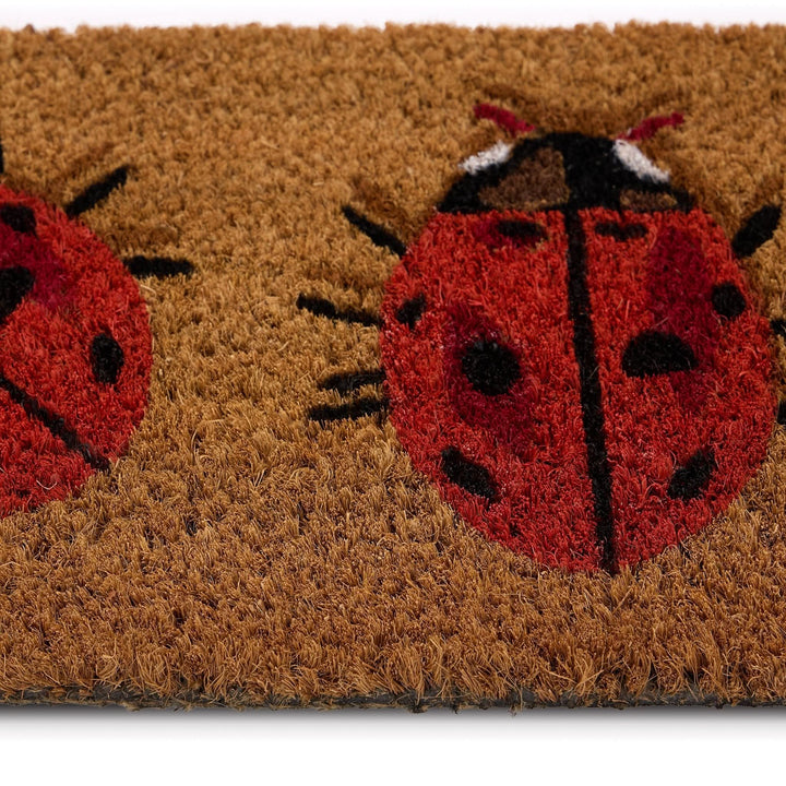 Phoenox Textiles Coir Insert Door Mat Lady Birds Design 23x53cm - beUNIQ - coir door mat - Created by Product Upload
