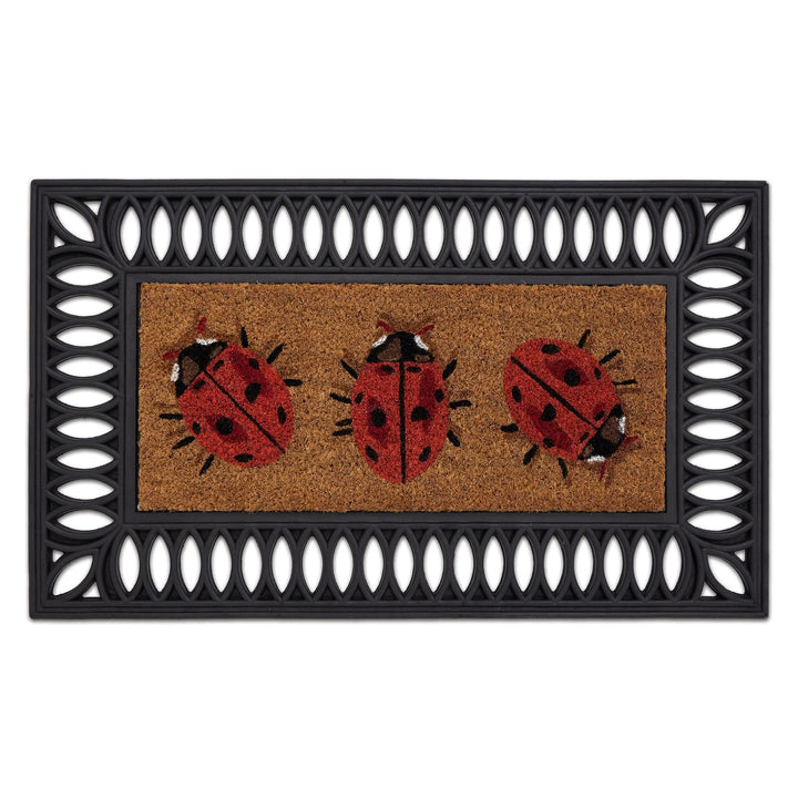 Phoenox Textiles Coir Insert Door Mat Lady Birds Design 23x53cm - beUNIQ - coir door mat - Created by Product Upload
